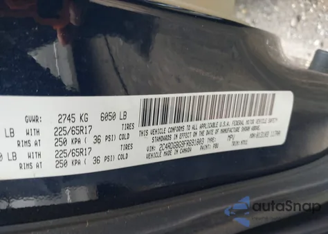 2015 Dodge Grand Caravan Se Plus from USA, damaged, VIN 2C4RDGBG9FR691803